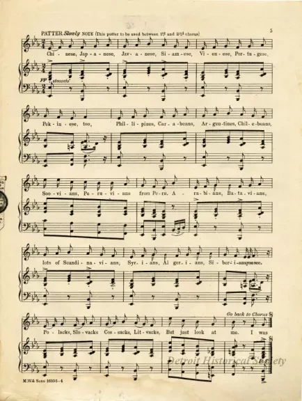 Music, Sheet - Michigan