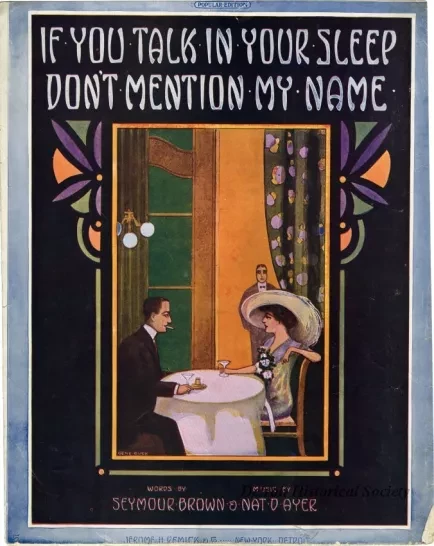 Music, Sheet - If You Talk in Your Sleep Don't Mention My Name