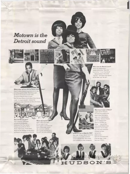 Poster - Motown is the Detroit Sound - Hudson's