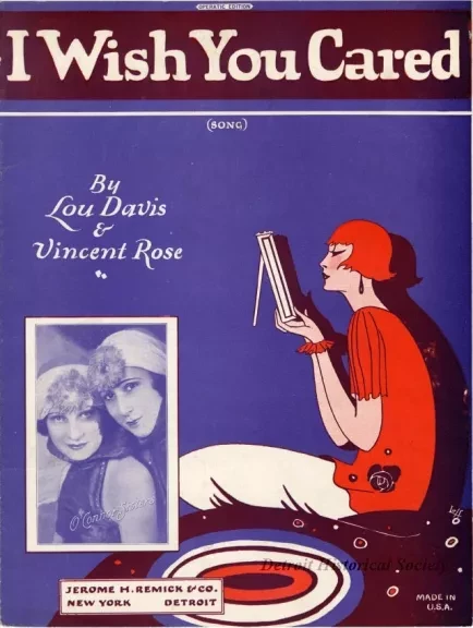 Music, Sheet - I Wish You Cared