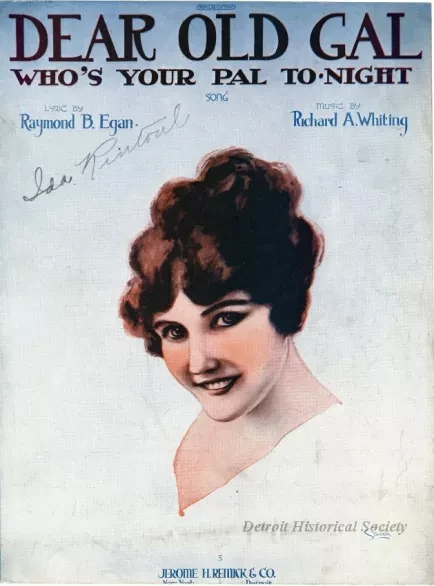 Music, Sheet - Dear Old Gal Who's Your Pal Tonight