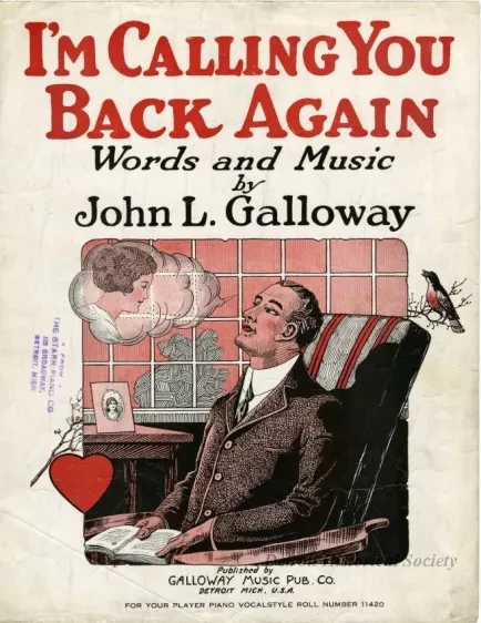 Music, Sheet - I'm Calling You Back Again