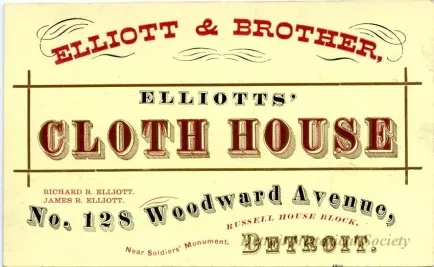 Card, Business - Elliotts' Cloth House
