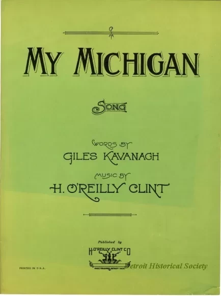 Music, Sheet - My Michigan