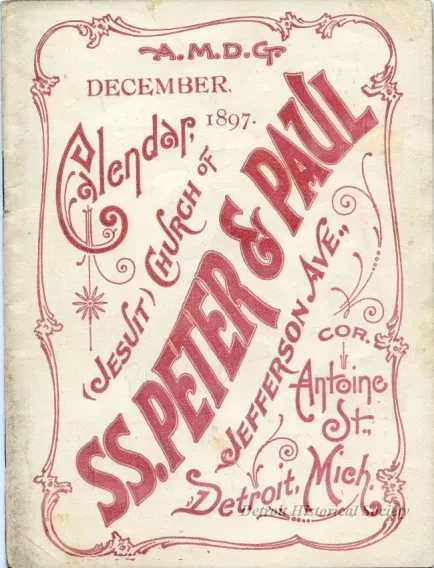 Bulletin - SS. Peter and Paul's (Jesuit) Church Calendar and Parish Society Bulletin, Vol. 8, No. 12