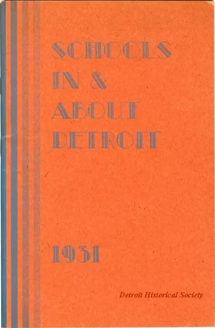 Booklet - Schools In And About Detroit, 1931