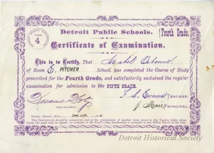 Certificate, Achievement