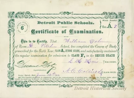 Certificate, Achievement