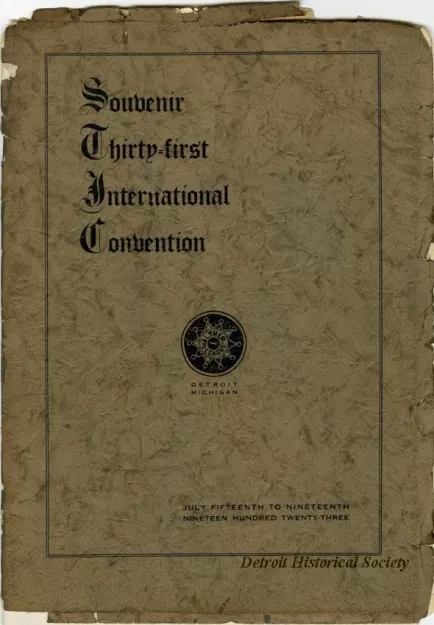Program - Souvenir Thirty-First International Convention