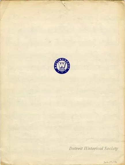 Music, Sheet - Detroit