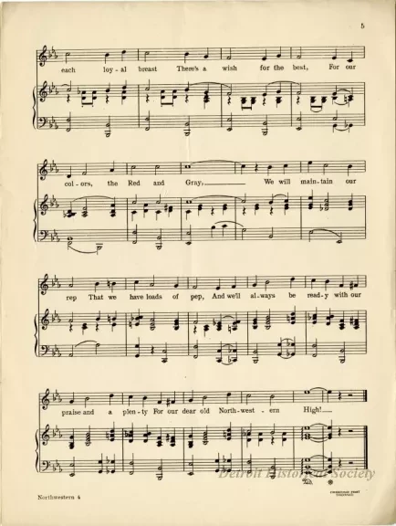 Music, Sheet - The Red and Gray