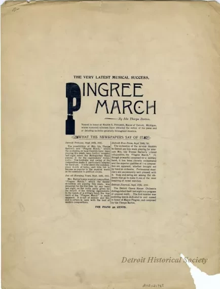 Music, Sheet - Pingree March