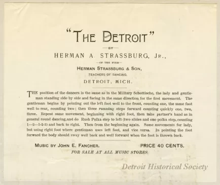 Music, Sheet - The Detroit