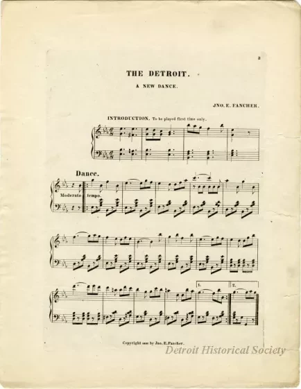 Music, Sheet - The Detroit