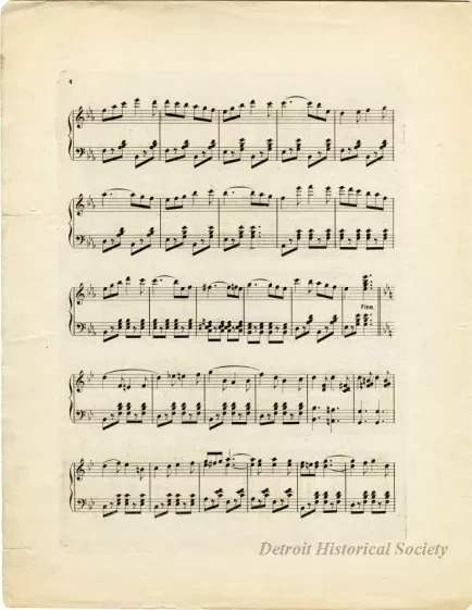 Music, Sheet - The Detroit