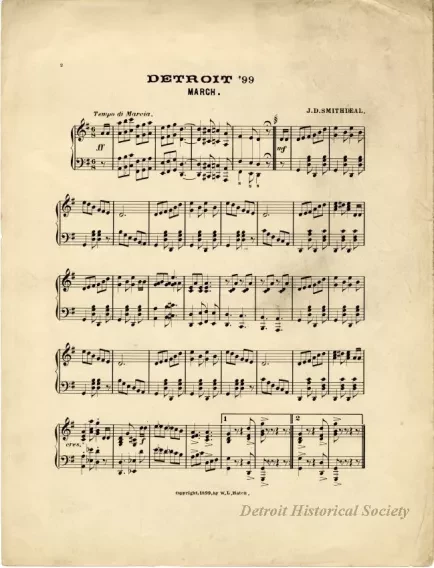 Music, Sheet - Detroit '99