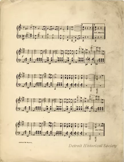 Music, Sheet - Detroit '99