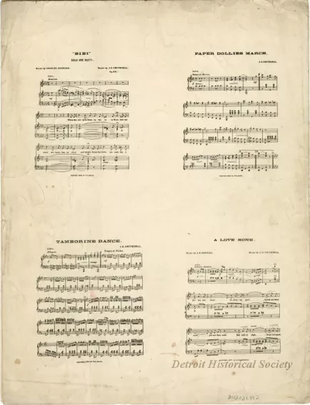 Music, Sheet - Detroit '99