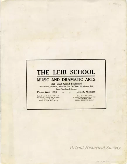 Music, Sheet - Greater Detroit