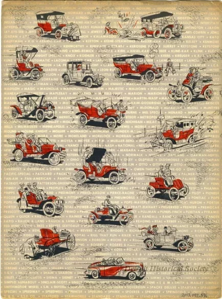Menu - Auto Biography of the Horseless Carriage,
Hotel Fort Shelby
