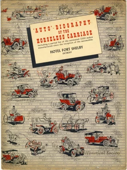 Menu - Auto Biography of the Horseless Carriage,
Hotel Fort Shelby