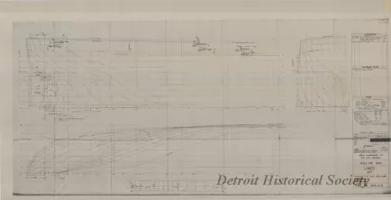Drawing, Technical - Hull No. 424, Lines For'd 
[SS Richard M. Marshall, SS John Dykstra, SS Benson Ford]