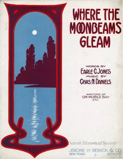 Music, Sheet - Where the Moonbeams Gleam