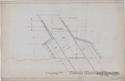 Drawing, Technical - East Sallyport to Fort,
Fort Wayne, Detroit, Mich.