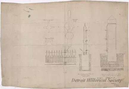 Drawing, Architectural - Jefferson Ave. Fence
[Fort Wayne]