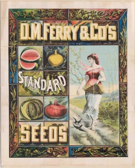 Poster - D. M. Ferry & Co.'s Standard Seeds