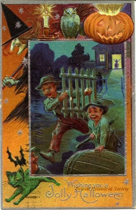 Postcard - Wishing you a Jolly Halloween