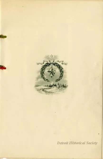 Menu - A Bright and Happy Christmas to you and Good Luck
Hotel Wayne 
Detroit, Mich.
J. R. Hayes, prop.