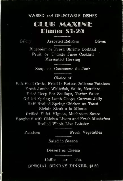 Menu - The Smart Thing To Do