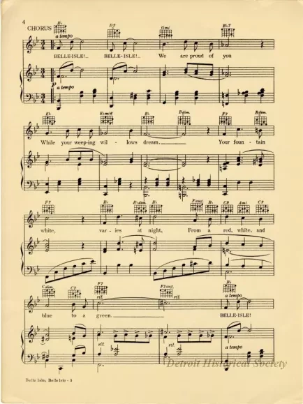 Music, Sheet - Belle Isle, Belle Isle, Our Own