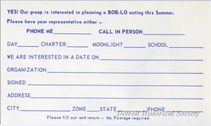 Postcard - Mail in Outing Post Card