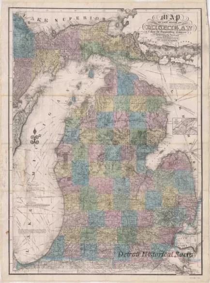 Map - Map of the State of Michigan and the Surrounding Country