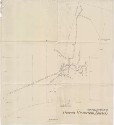 Map - Champion Sillimanite Mine, Oreana, Pershing County, Nev.