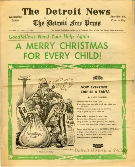 Newspaper - The Detroit News / The Detroit Free Press Goodfellow Edition
