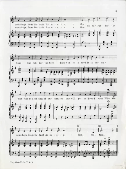 Music, Sheet - They Wake Us in the Morning