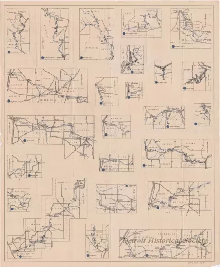 Map - Michigan Canoe Trails