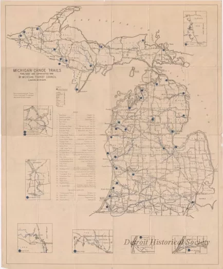 Map - Michigan Canoe Trails