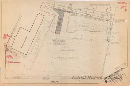 Blueprint - Exist. Cond. - Demolition, 
Historic Fort Wayne Parade Grounds Construction