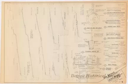 Blueprint - Site Details, 
Historic Fort Wayne Parade Grounds Construction