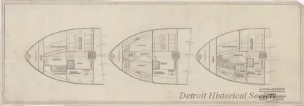 Drawing, Technical - Alternate Arrangements,
Galley and Crew Quarters, Fisher 58