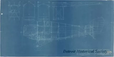 Blueprint - Longitudinal Section (Fuselage),
Aerial Sedan Model SM-20