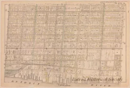 Map - Part of Wards 5, 7, 9 & 11
[Atlas of the City of Detroit and Suburbs]