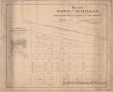 Plat - Plat of the Town of McMillan