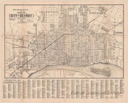 Map - R. L. Polk & Co.'s Map of the City of Detroit, Michigan