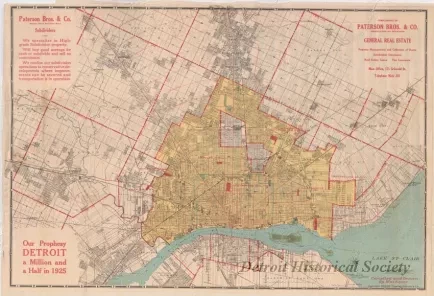 Map - Topping-Sanders Company
[Map of Detroit and Eastern Wayne County]