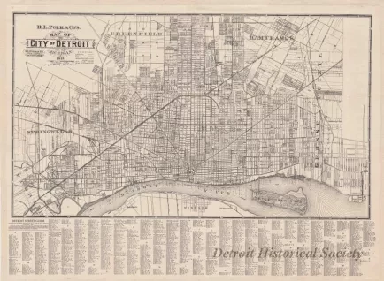 Map - R. L. Polk & Co.'s Map of the City of Detroit, Michigan